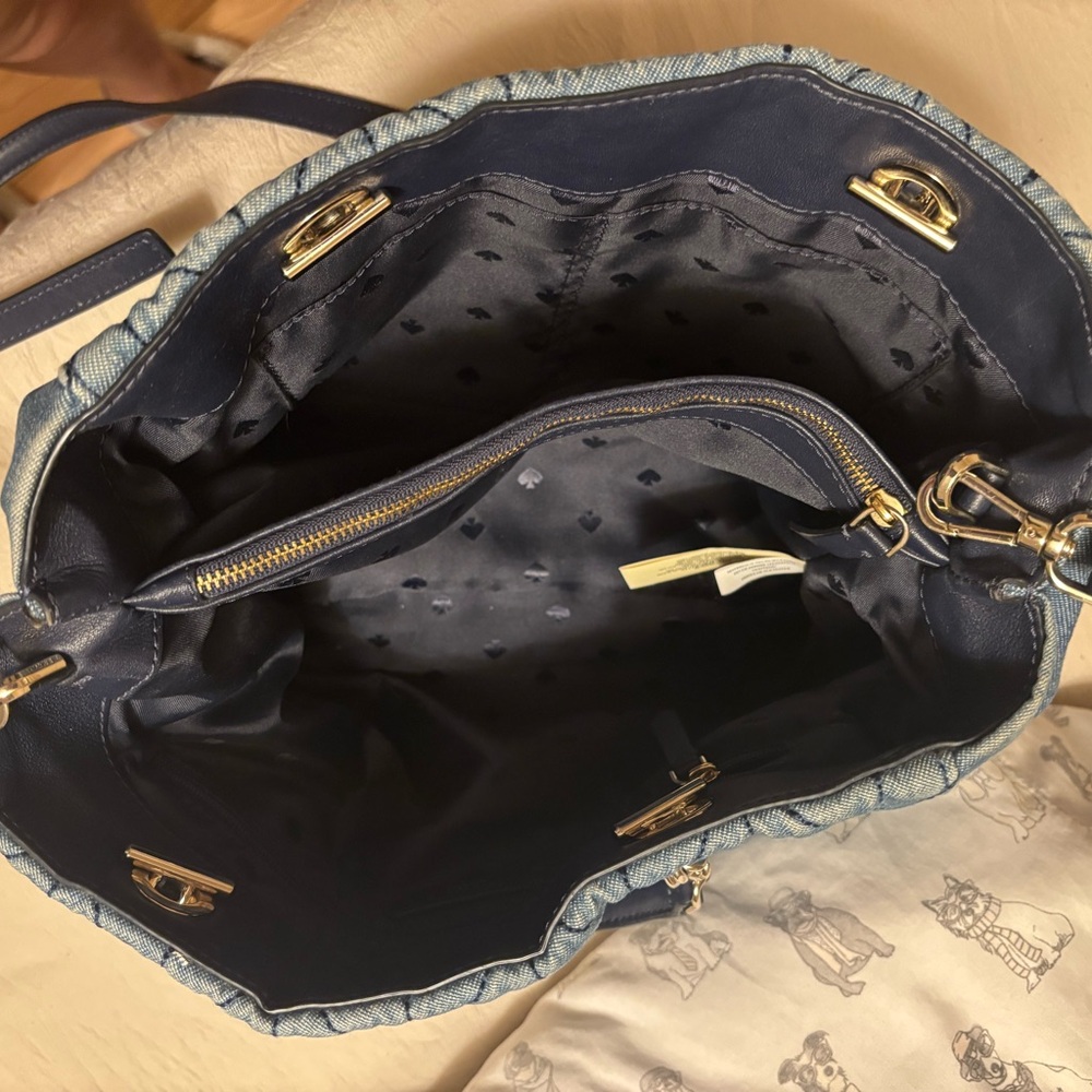 Kate Spade Denim Quilted Crossbody Bag - Picture 5 of 5